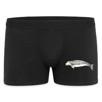dugong - sea cow - sea cow. vache marine - Men's Boxer Shorts - black - Front