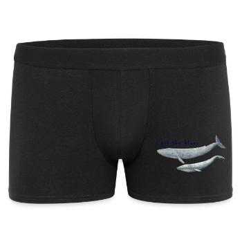 Je suis les baleines blues - baleines. Baleines - Boxer Homme - noir - Devant