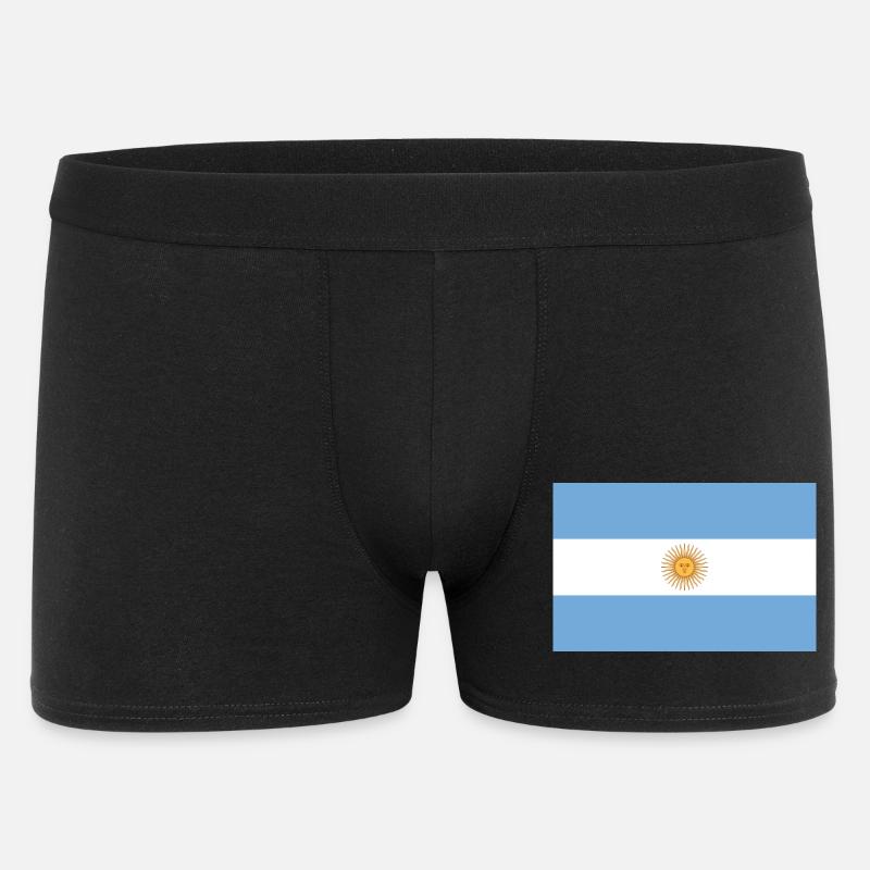 Argentinische Fahne - Männer Boxer Shorts - Schwarz