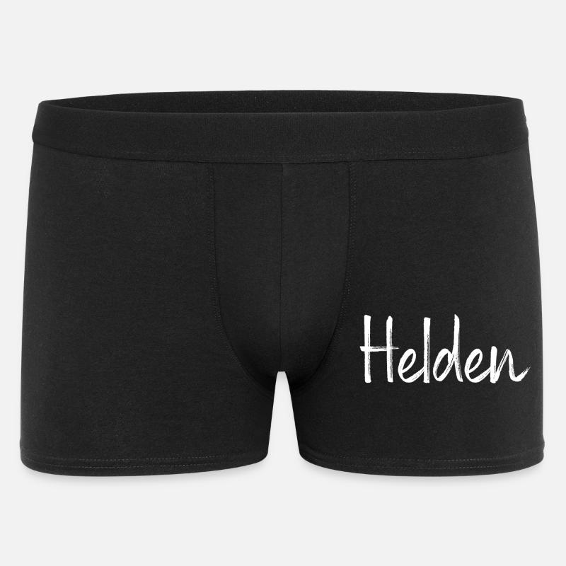 Helden Held Heldin Sieger Gewinner - Männer Boxer Shorts - Schwarz