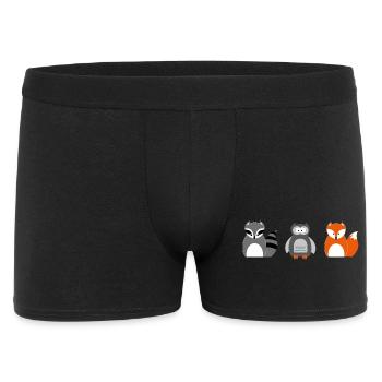 raton laveur - Boxer Homme - noir - Devant