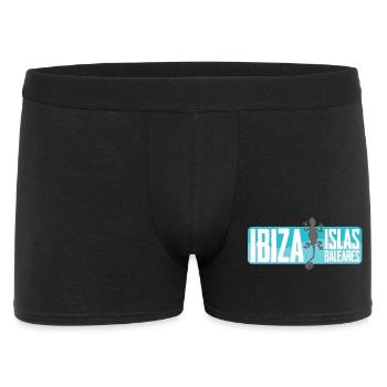 Conception vectorielle de l’île d’Ibiza - Boxer Homme - noir - Devant
