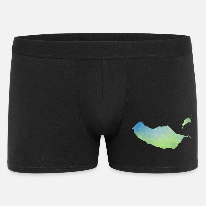 Madeira - Männer Boxer Shorts - Schwarz