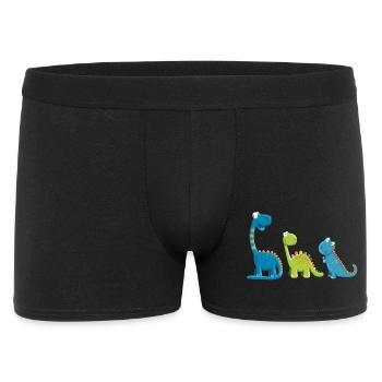 Funny Dinosaur Species I Dino Kids Gift - Men's Boxer Shorts - black - Front