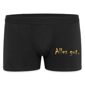 Alles gut - Männer Boxer Shorts - Schwarz - Vorne