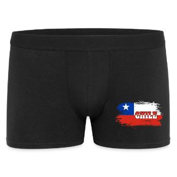 Drapeau chili / Cadeau drapeau national - Boxer Homme - noir - Devant