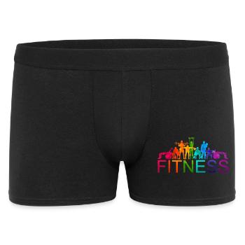 Divers athlètes de fitness colorés - Boxer Homme - noir - Devant