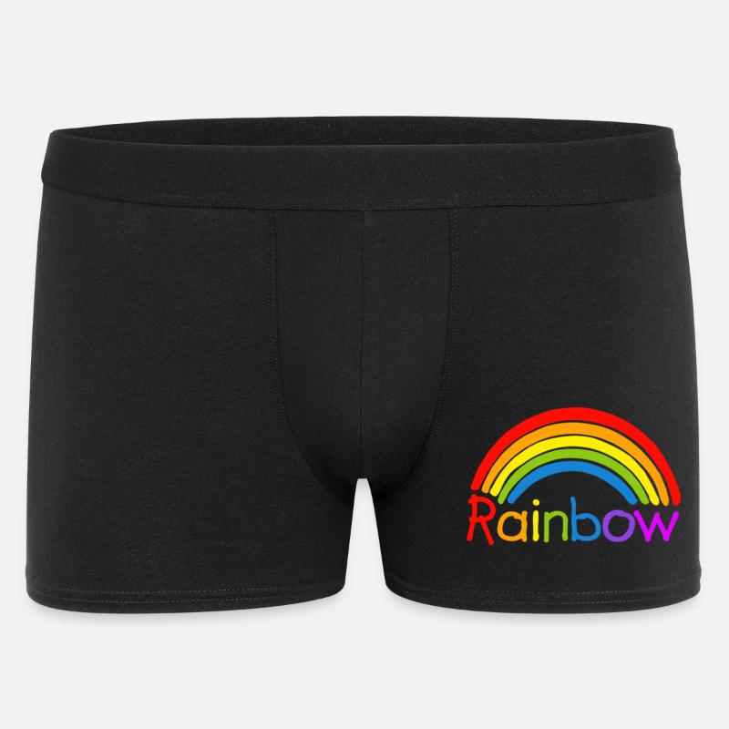 Rainbow regenbogen LGBT - Männer Boxer Shorts - Schwarz