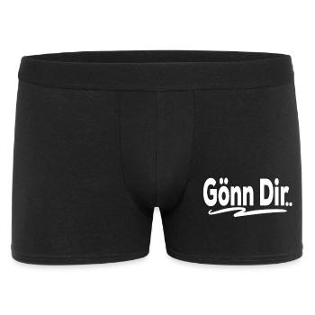 Gönn Dir - Männer Boxer Shorts - Schwarz - Vorne