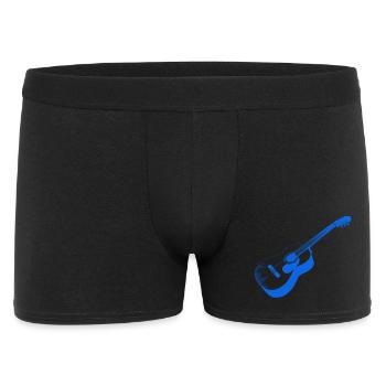 Kunstvoller Akustik-Gitarre Druck - Männer Boxer Shorts - Schwarz - Vorne