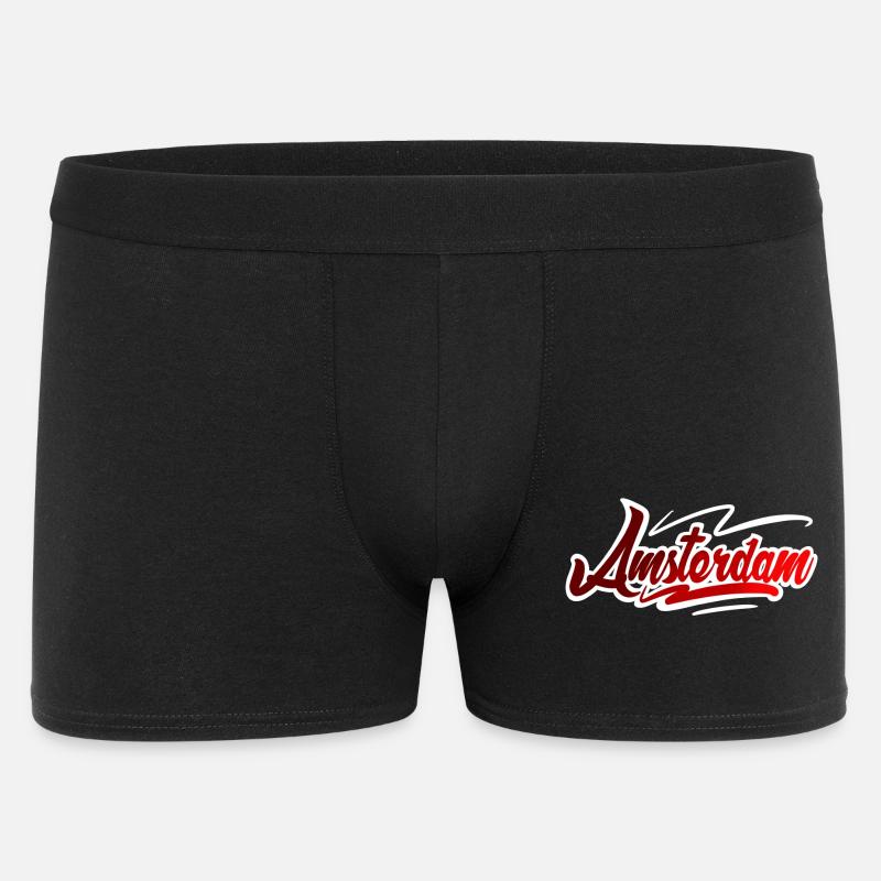 Amsterdam - Männer Boxer Shorts - Schwarz