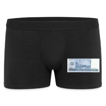 100 Mark der DDR - Männer Boxer Shorts - Schwarz - Vorne