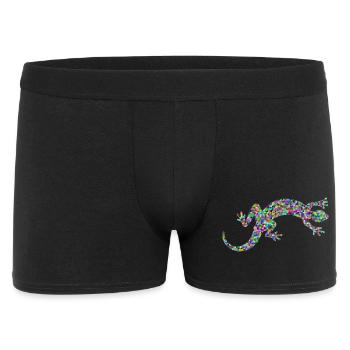 Gecko, salamandre, concours de modèles - Boxer Homme - noir - Devant