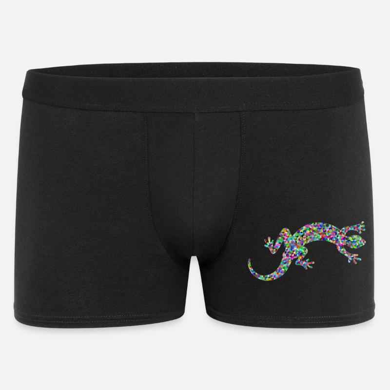 Gecko, Salamander, patterncontest - Männer Boxer Shorts - Schwarz