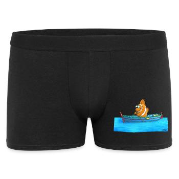 Poisson clown drôle - Boxer Homme - noir - Devant