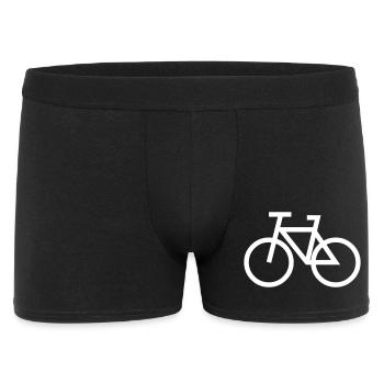 Ein minimalistisches Fahrrad - Männer Boxer Shorts - Schwarz - Vorne