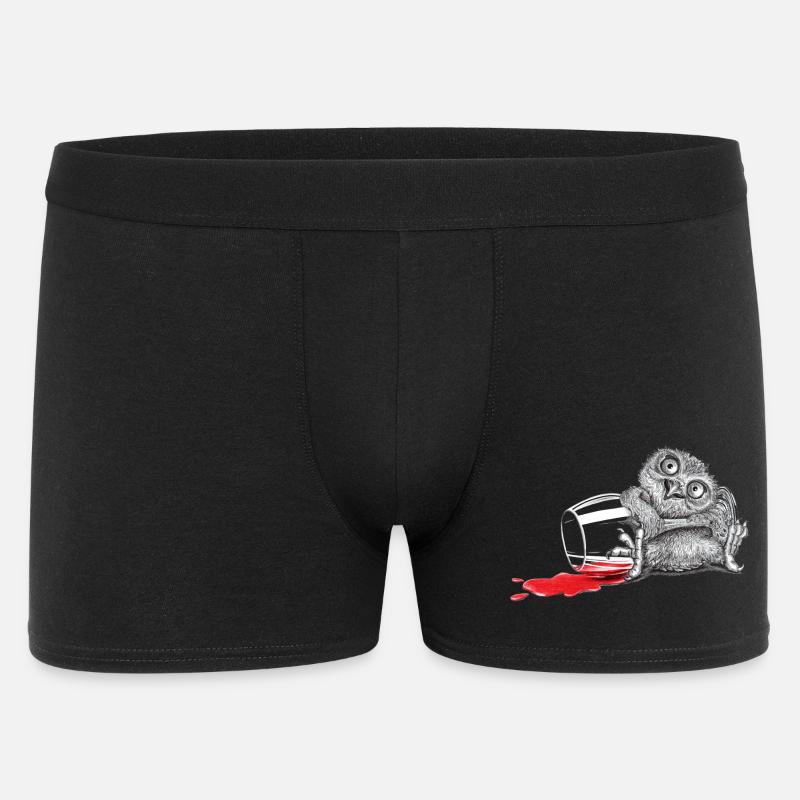 Tipsy owl - Men's Boxer Shorts - black