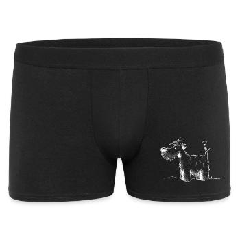Drolliger dog I dog motif dog owner Herrchen - Men's Boxer Shorts - black - Front