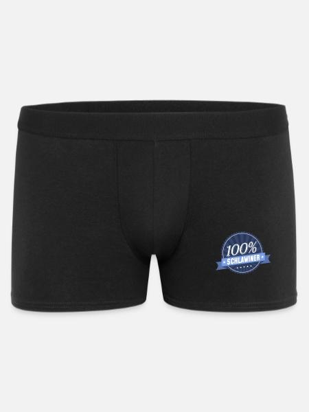 100 % Schlawiner - Männer Boxer Shorts - Schwarz