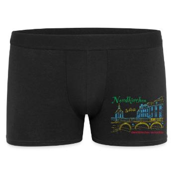 Nordkirchen Schloss, Westfälisches Versailles - Männer Boxer Shorts - Schwarz - Vorne