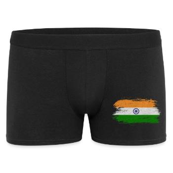 Inde Vintage Drapeau / Cadeau Delhi Calcutta - Boxer Homme - noir - Devant