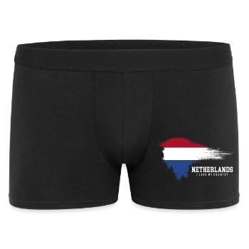 Netherlands Pride Brush Flag - Men's Boxer Shorts - black - Front