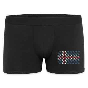 Tricolor horses in a repeating pattern - Men's Boxer Shorts - black - Front