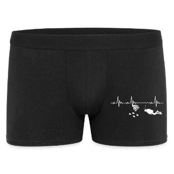 Heartbeat Scuba Diving Diver Heart Rate Frequency - Men's Boxer Shorts - black - Front