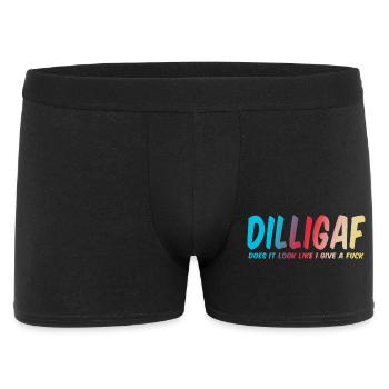 DILLIGAF a-t-il l'air de m'en foutre - Boxer Homme - noir - Devant