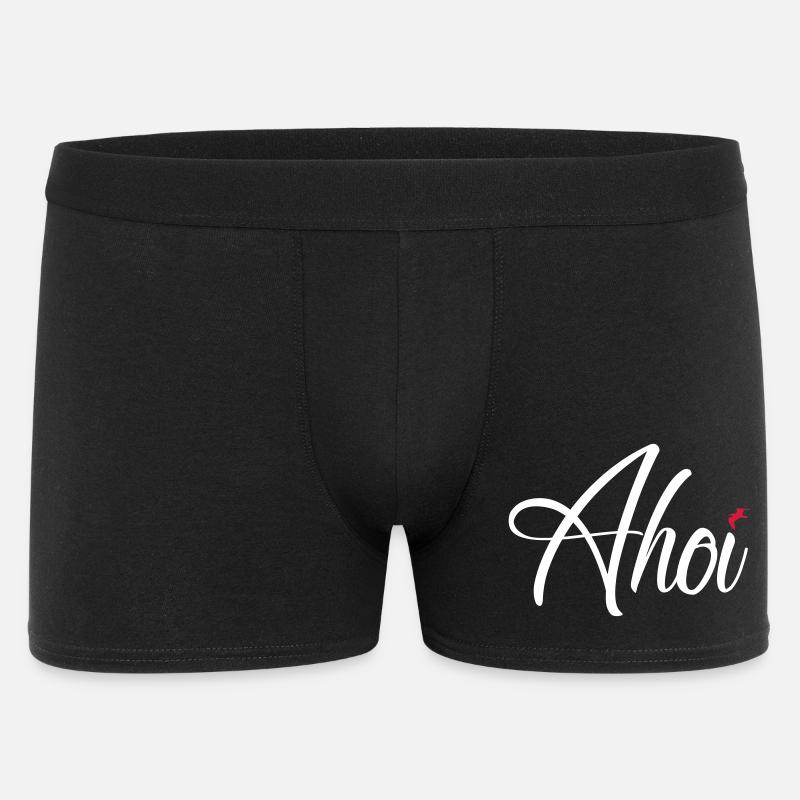 Ahoi - Männer Boxer Shorts - Schwarz