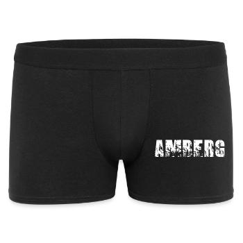 Amberg - Männer Boxer Shorts - Schwarz - Vorne