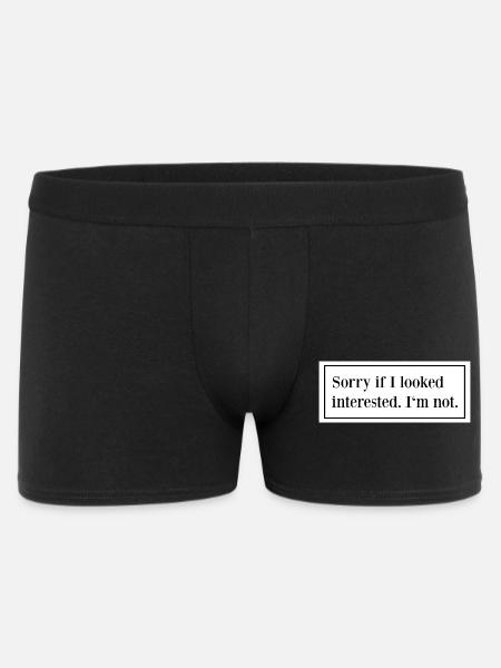 Sarkastischer Ironischer Sarkasmus Ironie Spruch - Männer Boxer Shorts - Schwarz