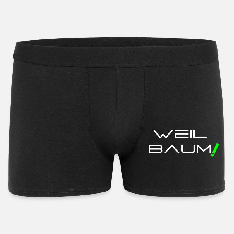 Because tree! - Men's Boxer Shorts - black