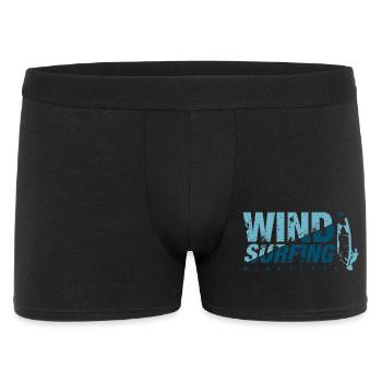 WINDSURFING BLEU windsurfing - Men's Boxer Shorts - black - Front