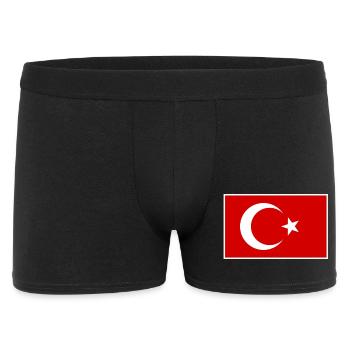 Turquie Türkiye Drapeau - Boxer Homme - noir - Devant