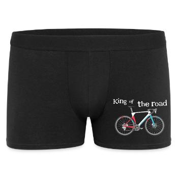 Road Bike Funny Sayings Bicycle Logo Gravel Bike - Men's Boxer Shorts - black - Front
