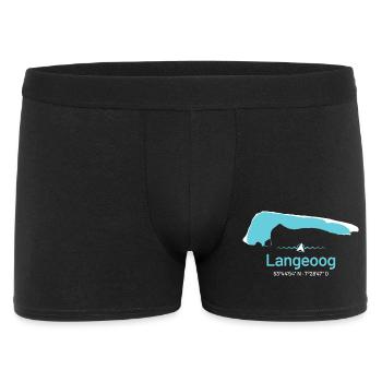 Langeoog | Design Map - Men's Boxer Shorts - black - Front