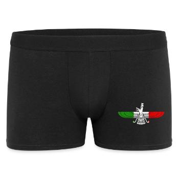 Logo Farvahar | Ancien symbole iranien - Boxer Homme - noir - Devant
