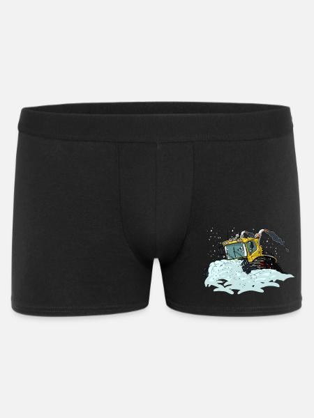 pelle à neige jaune - Boxer Homme - noir
