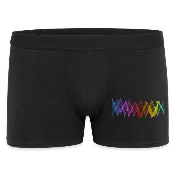 Abstract Lines Design 04 - Men's Boxer Shorts - black - Front
