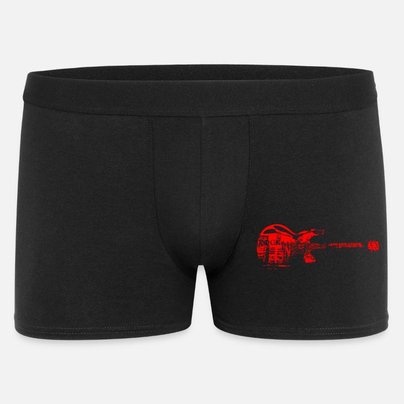 Rock T-shirt - Männer Boxer Shorts - Schwarz