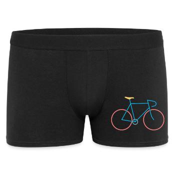 Racing bike red blue - Men's Boxer Shorts - black - Front