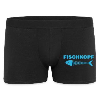 FISCHKOPF - Männer Boxer Shorts - Schwarz - Vorne
