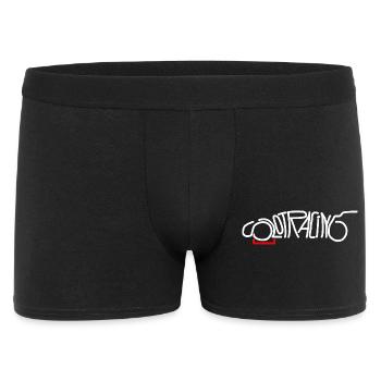 Slotracing Slotcar weiss/rot - Männer Boxer Shorts - Schwarz - Vorne