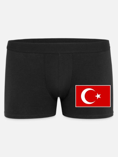 Drapeau turc : design élégant du symbole - Boxer Homme - noir