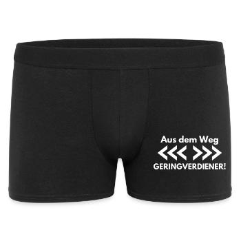 Investor - Aktien Börse Dividende - Männer Boxer Shorts - Schwarz - Vorne
