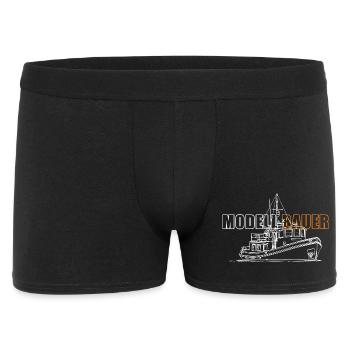Modellbau Schiffe - Männer Boxer Shorts - Schwarz - Vorne