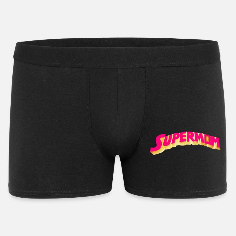 Supermutter - Heldin - Männer Boxer Shorts - Schwarz