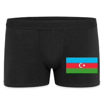 Autocollant drapeau de l'Azerbaïdjan Aufkleber Azerbaïdjan - Boxer Homme - noir - Devant