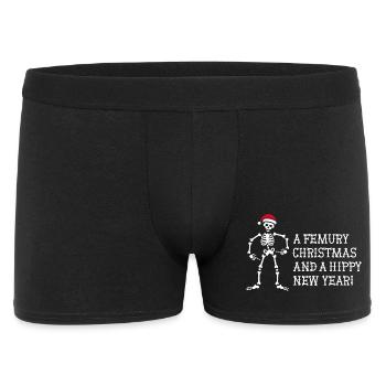 Radiologie de Noël physiothérapeute x-ray - Boxer Homme - noir - Devant